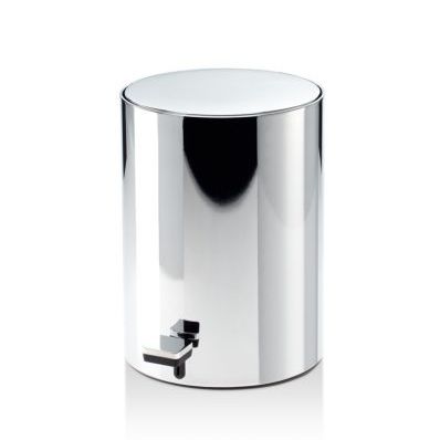 Bathroom trash can - Klomfar GmbH - stainless steel / with lid / contemporary