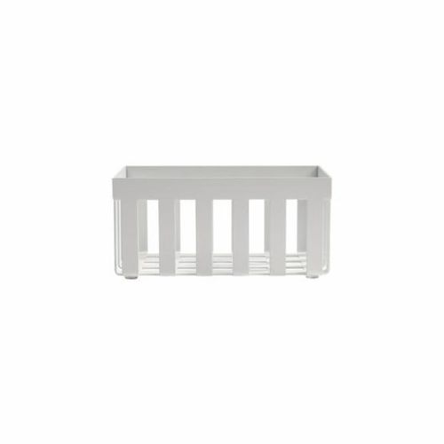 Rectangular shower basket - BRASS WHITE - Klomfar GmbH