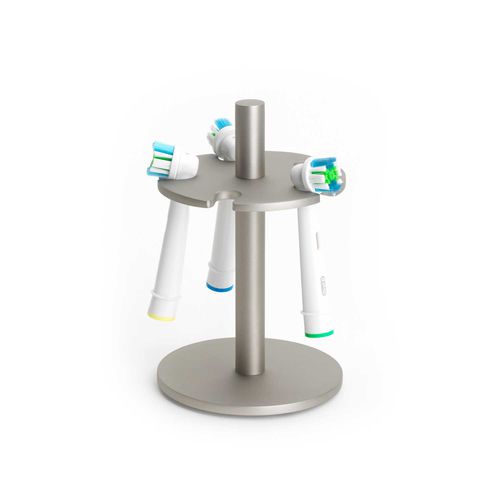 Commercial toothbrush holder - ELECTRIC AVENUE: NICKEL - Klomfar GmbH - for public space