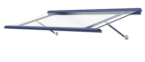 Entrance canopy - LEGEDA - Kompo Therm - metal / glass / inclined
