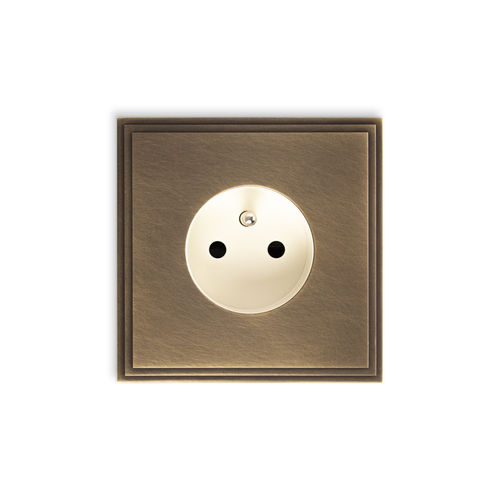 Power socket - TIARA  - Atelier Luxus - wall-mounted / recessed / brass