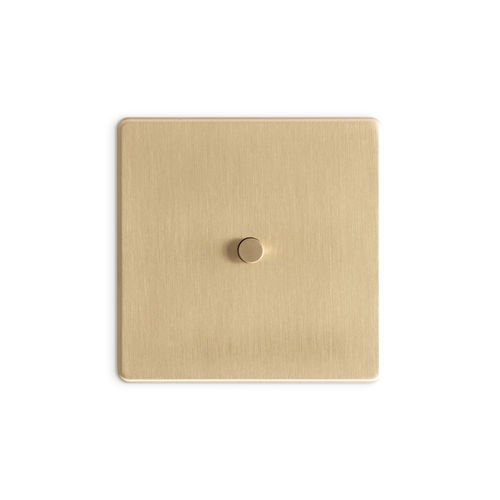 Light switch - GRACE - ROUND  - Atelier Luxus - push-button / recessed / double