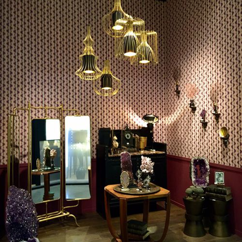 Traditional wallpaper - ONDULATION COQUINE - Neodko - nonwoven fabric / vinyl / striped