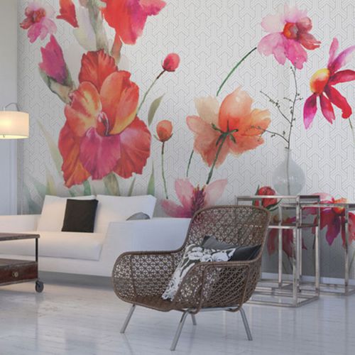 Contemporary wallpaper - MERVEILLON - Neodko - nonwoven fabric / vinyl / floral