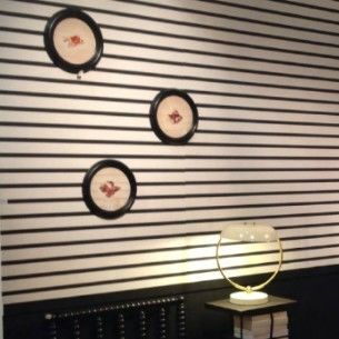 Contemporary wallpaper - MARINIÈRE - Neodko - nonwoven fabric / vinyl / geometric
