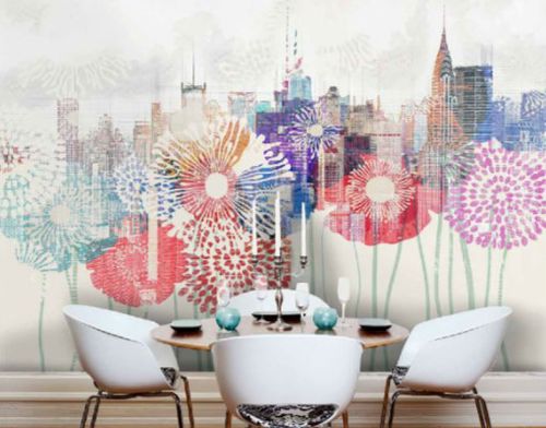 Contemporary wallpaper - HYBRIDIUM - Neodko - nonwoven fabric / floral / panoramic