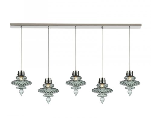 Pendant lamp - BASILICA 5 - Heathfield - glass / traditional / corded