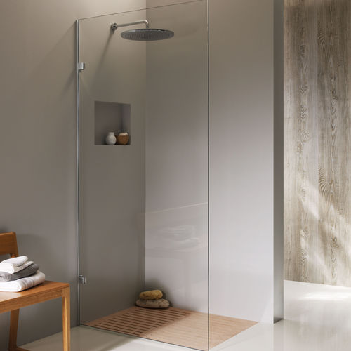 Fixed shower screen - MONACO - Majesctic Showers - corner / frameless