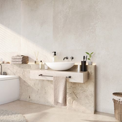 Interior wall-covering - LUGANO  - lalegno - stone / textured / grooved