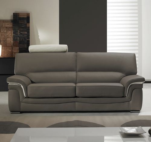 Contemporary sofa - MANHATTAN - Very Sofa - fabric / leather / brown