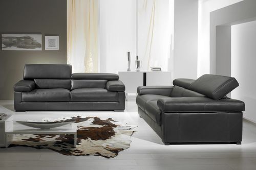 Contemporary sofa - SPACE - Very Sofa - fabric / leather / black