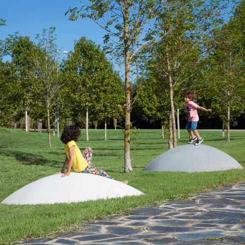 Contemporary public bench - Islands - Durbanis - concrete / without backrest / without armrests