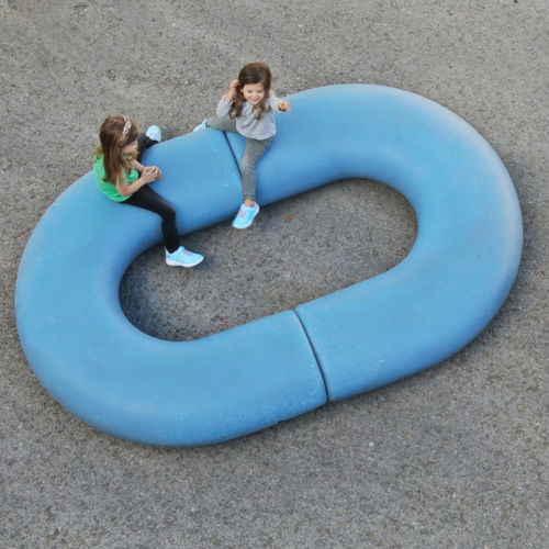 Contemporary bench - Caribou Curve - Durbanis - low-density polyethylene (LDPE) / without backrest / without armrests