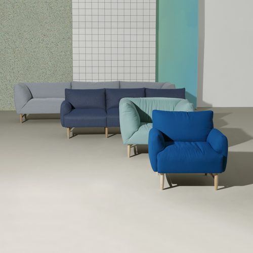 Upholstery fabric - STEP - Gabriel - plain / Trevira CS® / washable