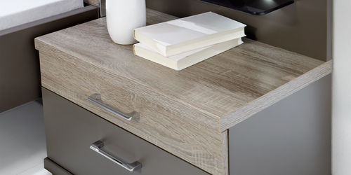Contemporary bedside table - ANCONA   - Wiemann - wooden / with drawer / home