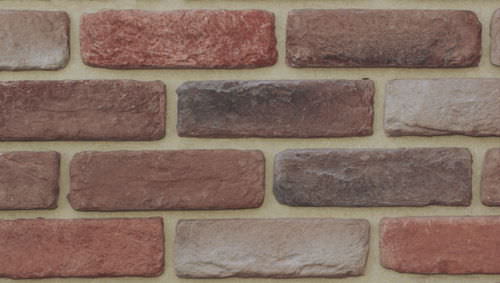 Clay cladding brick - RUSTIC  - Eazyclad - outdoor / for indoor use