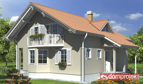 Prefab house - EVA - Domprojekt - eco-friendly / contemporary / two-story