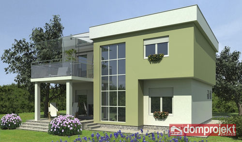 Prefab house - PAMELA - Domprojekt - eco-friendly / contemporary / two-story
