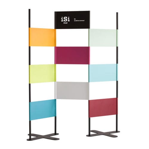 Aluminum room divider - ESTHER & TONIN - iSi Contract - contract / indoor / outdoor