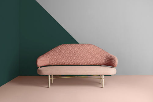 contemporary upholstered bench - Missana