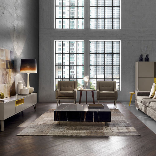 Contemporary coffee table - MILLES  - Vanguard Concept - marble / square / for hotel