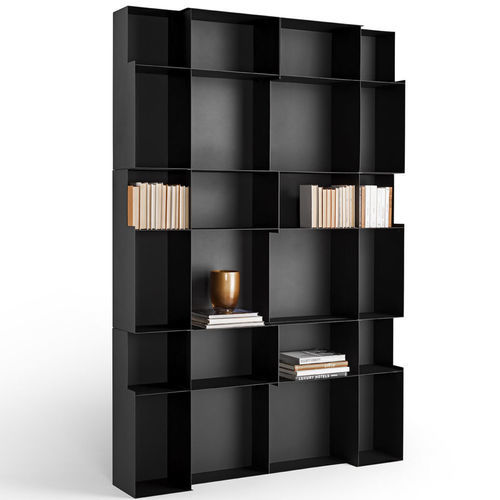 Free-standing bookcase - POLIS - Ronda Design - modular / contemporary / for office