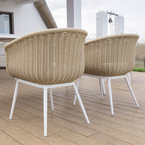 Contemporary dining chair - PALMA - ARKIMUEBLE - garden / patio / fabric