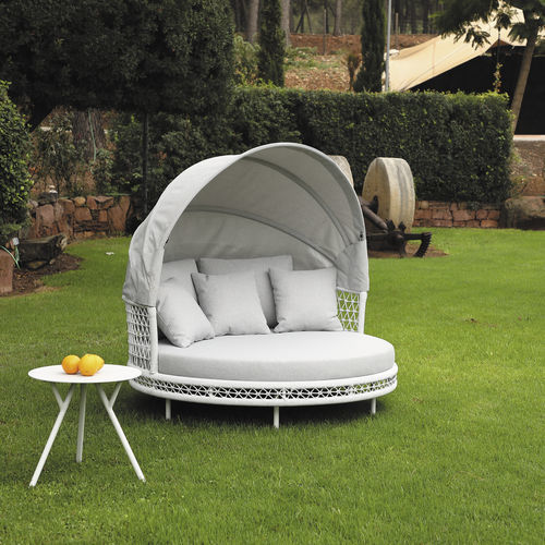 Contemporary daybed - VERONA - ARKIMUEBLE - fabric / aluminum / rope