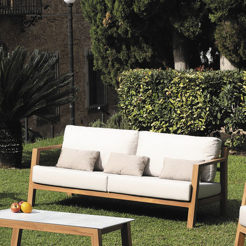 Contemporary sofa - VENECIA - ARKIMUEBLE - garden / patio / brown