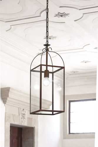 Pendant lamp - AIDA - Aldo Bernardi - brass / glass / traditional