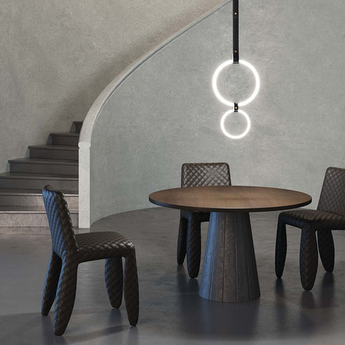 Pendant lamp - ULAOP - Marchetti Illuminazione - leather / contemporary / corded