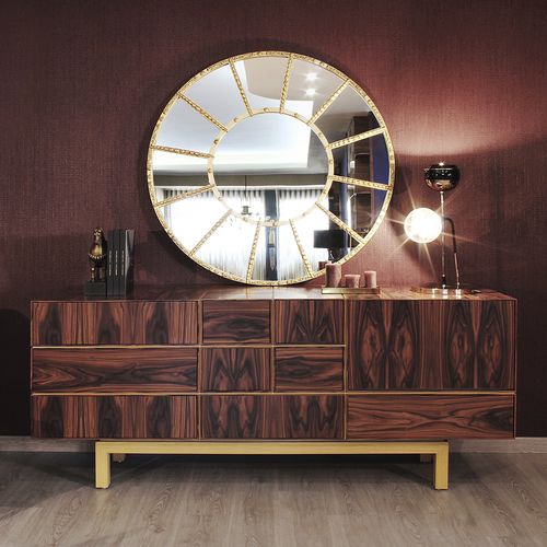 Contemporary sideboard - MODULER - Malabar - wooden / iron / with drawers