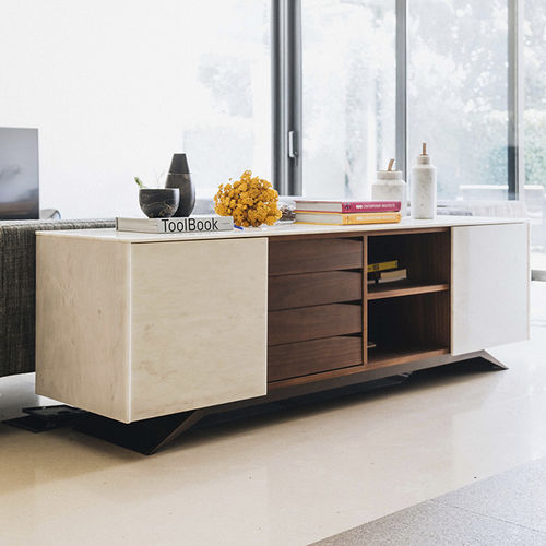Contemporary sideboard - TRIGONO ESTREMOZ - MAAMI HOME - wood veneer / marble / for hotel