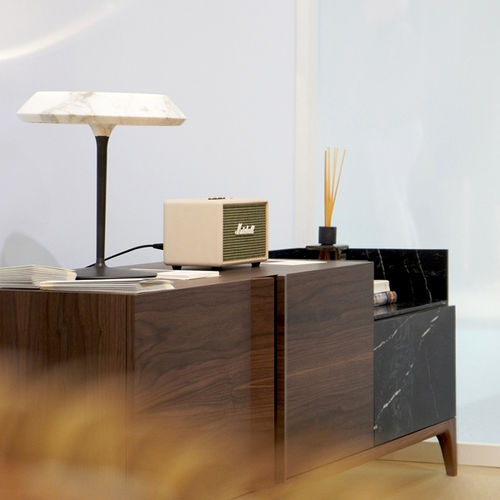Contemporary sideboard - STORM WOOD WALNUT - MAAMI HOME - walnut / solid wood / marble