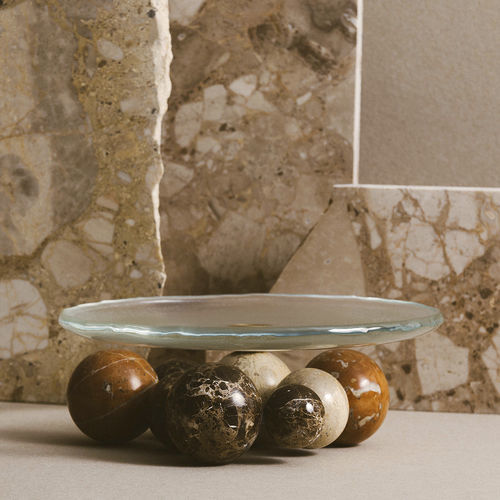 Glass centerpiece - ATOMO - MAAMI HOME - marble / contemporary