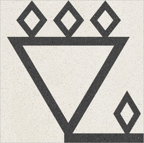 Cement tile - 03 - Karoistanbul - natural stone / marble dust / matte