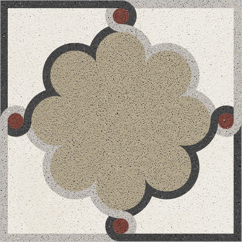 Cement tile - 06 - Karoistanbul - natural stone / marble dust / matte