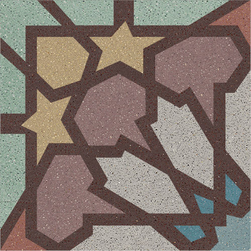 Cement tile - 07 - Karoistanbul - natural stone / marble dust / matte