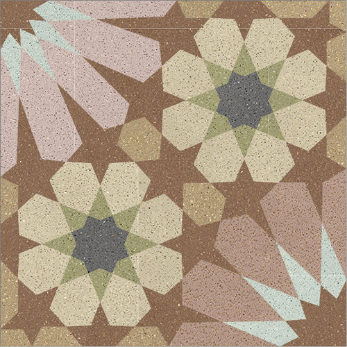 Cement tile - 11 - Karoistanbul - natural stone / marble dust / matte