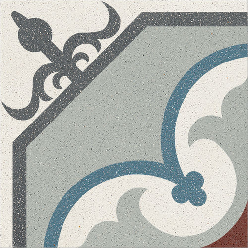 Cement tile - 004 - Karoistanbul - natural stone / marble dust / matte