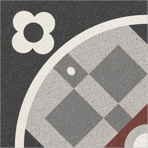 Cement tile - 003 - Karoistanbul - natural stone / marble dust / matte