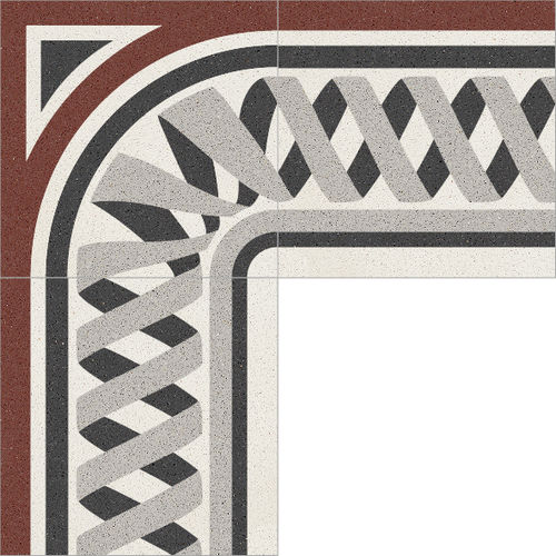 Cement border tile - 019 - Karoistanbul - for floors / wall-mounted