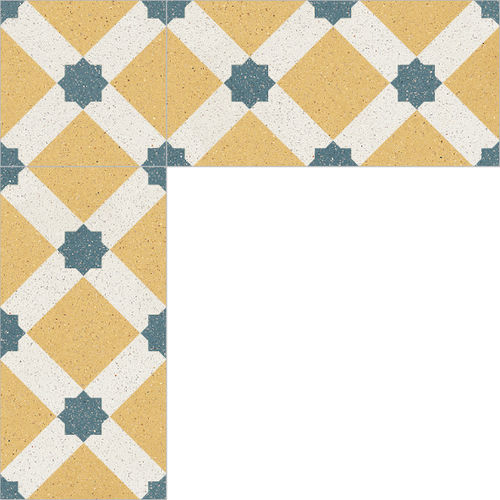 Cement border tile - 006 - Karoistanbul - for floors / wall-mounted