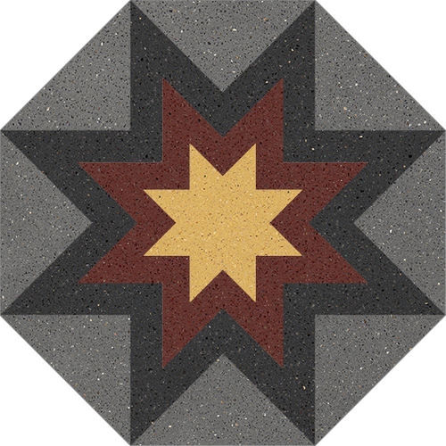Cement tile - 01 - Karoistanbul - natural stone / marble dust / matte