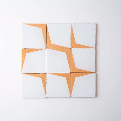 Clay mosaic tile - BEJ-MAT 01 - Karoistanbul - high-gloss / matte / indoor