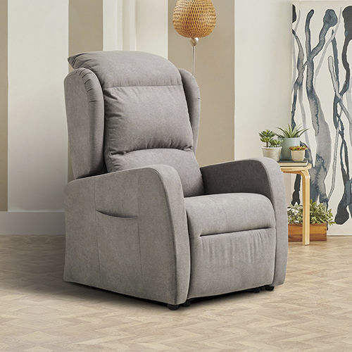 Contemporary relaxing armchair - LUSY - Aerre divani - fabric / adjustable / with footrest