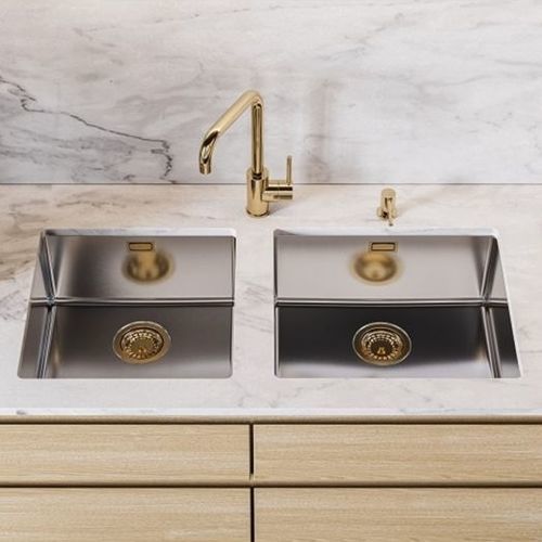 Single-bowl kitchen sink - Kombino 30 - Alveus - without drainboard / stainless steel / undermount