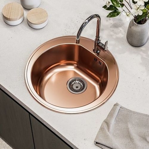 Single-bowl kitchen sink - Form 30 - Monarch - Alveus - without drainboard / stainless steel / overmount