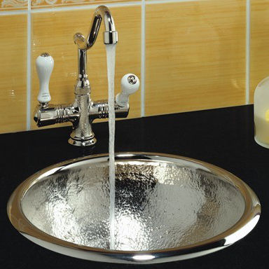 Single-bowl kitchen sink - 4302 - Herbeau - without drainboard / copper / undermount