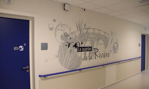 Custom-made wall sticker - EHPAD RICHWILLER - Atelier d'Art Osmoze - Design & décoration murale - for public building